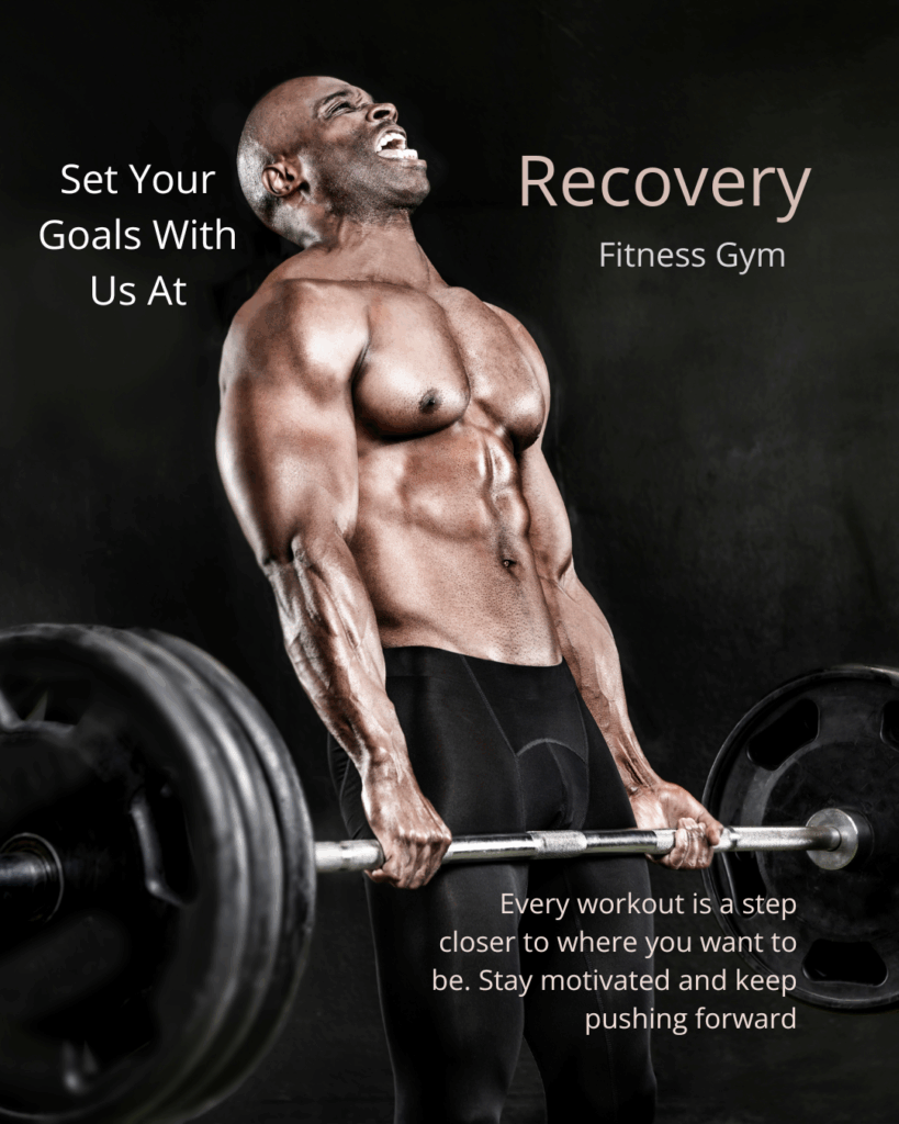 black and white bold gym & fitness motivation instagram post