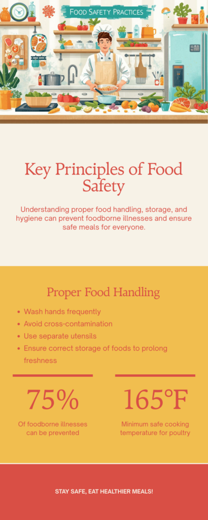 infographic key principles of food safety
